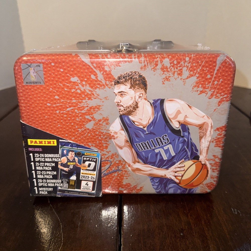SEALED Luka Doncic Lunchbox Panini Tin